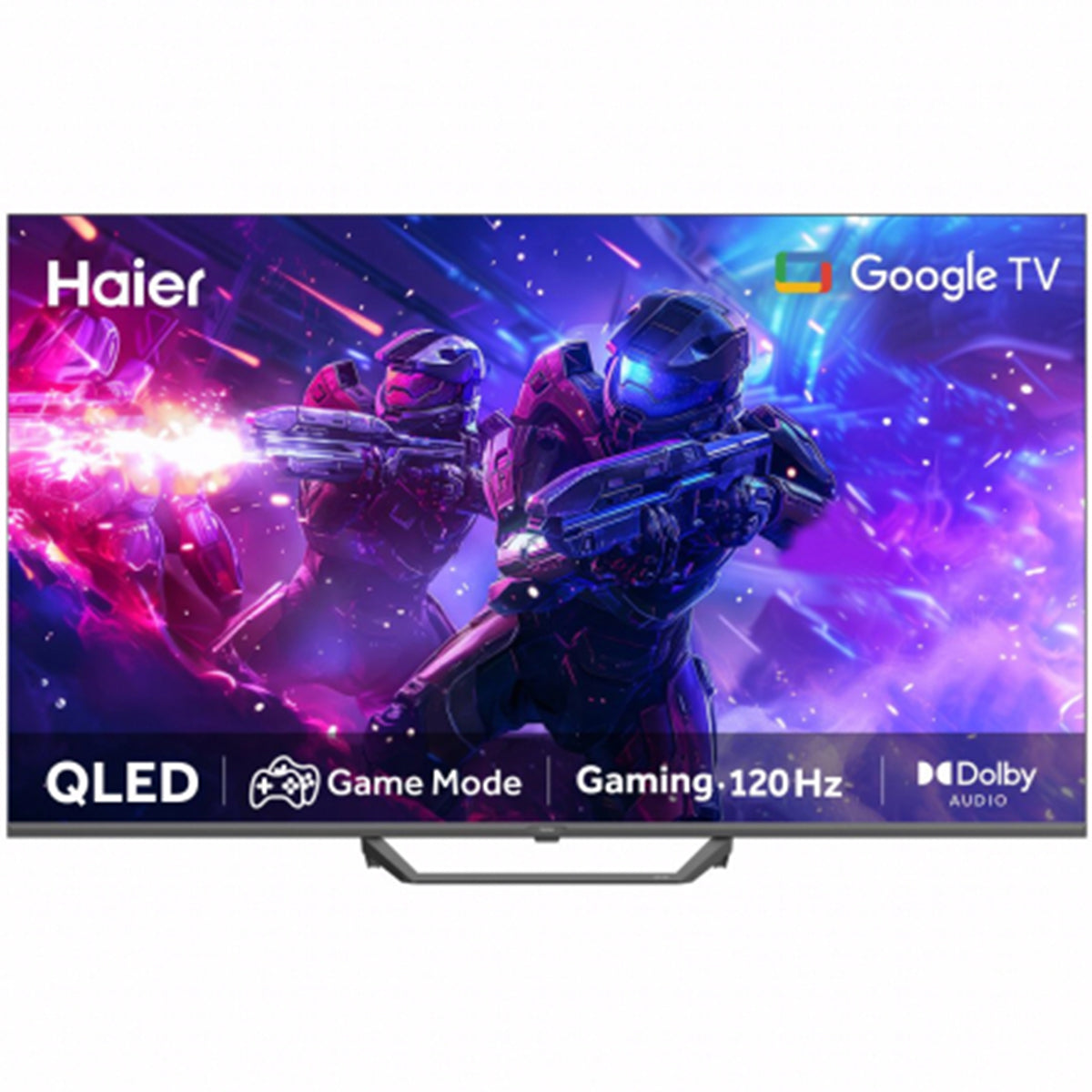 Haier LED TV - 43" Voice Control QLED Google TV | 4K UHD | Model H43S80EUX- Google TV