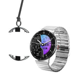 Faster NERV Watch 4 Pro - 3 Straps: Silver Chain + Grey Silicon + Neck Band