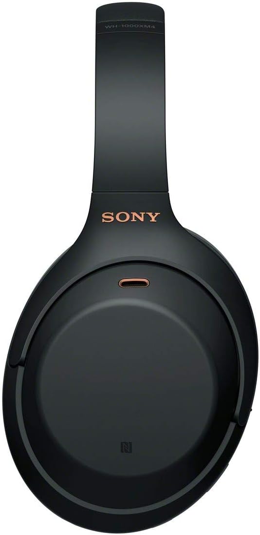 Sony WH1000XM4 Best Premium Wireless Noise Cancelling Headphones - Built-in mic for Calls - Compatible with Alexa - 30hr Battery - Includes Premium Carrying Case, in-Flight Adapter, Aux Cable - Black