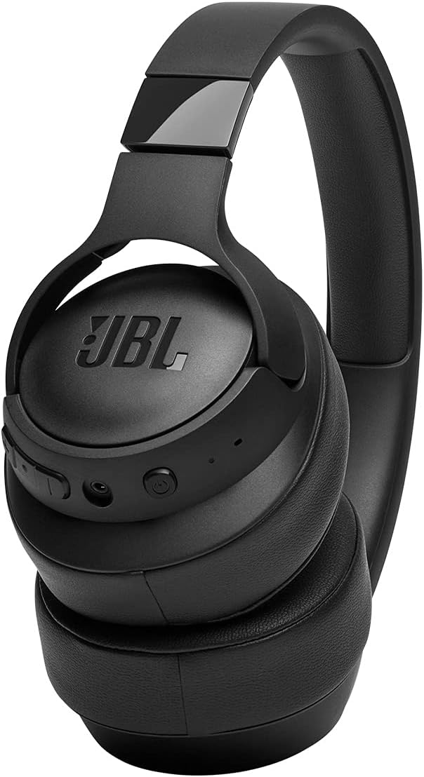 JBL Tune 710BT Wireless Over-Ear - Bluetooth Headphones with Microphone, 50H Battery, Hands-Free Calls, Portable (Black)