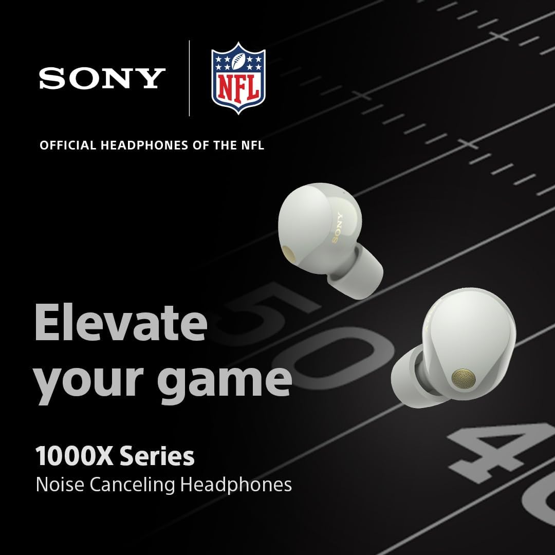 Sony WF-1000XM5 The Best Truly Wireless Noise Cancelling Earbuds, Made from Recycled Plastic Materials, Clear Bluetooth Signal, Adaptive Sound Control with AI, Xm5 Headphones, Silver