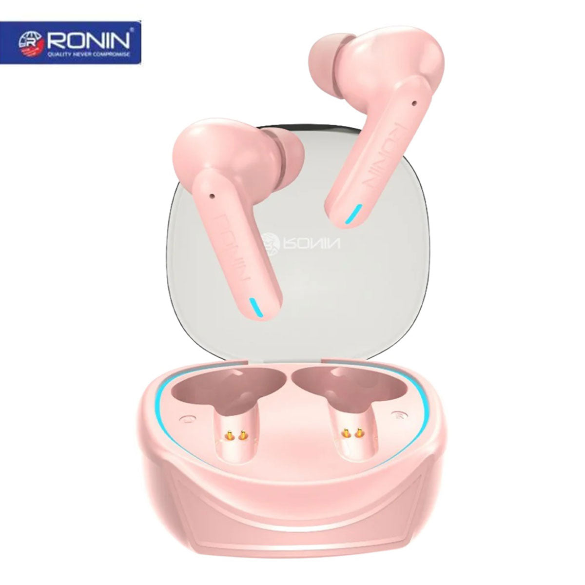 Ronin R-520 Earbuds - Bluetooth V5.3 - Upto 7 hours play time wireless earbuds - IPX4 water-resistant - Active Gaming mode - ENC touch control earbuds