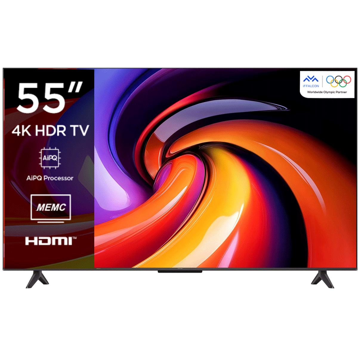iFFALCON U65 138 cm (55 inch) Ultra HD (4K) LED Smart Google TV with MEMC | Dolby Vision-Atmos | HVA Panel & Metallic Bezel-Less 55U65