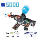 Electric Gel Ball Blaster Gun AK47 Splatter Blasters Automatic, Ball Blaster for Splat Gun Automatic Outdoor Activities-Boys and Girls Fighting Shooting Team Game