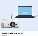 ViewSonic PS502W 4000 Lumens WXGA Short Throw Projector with HDMI and USB Type A Connectivity for Business and Education
