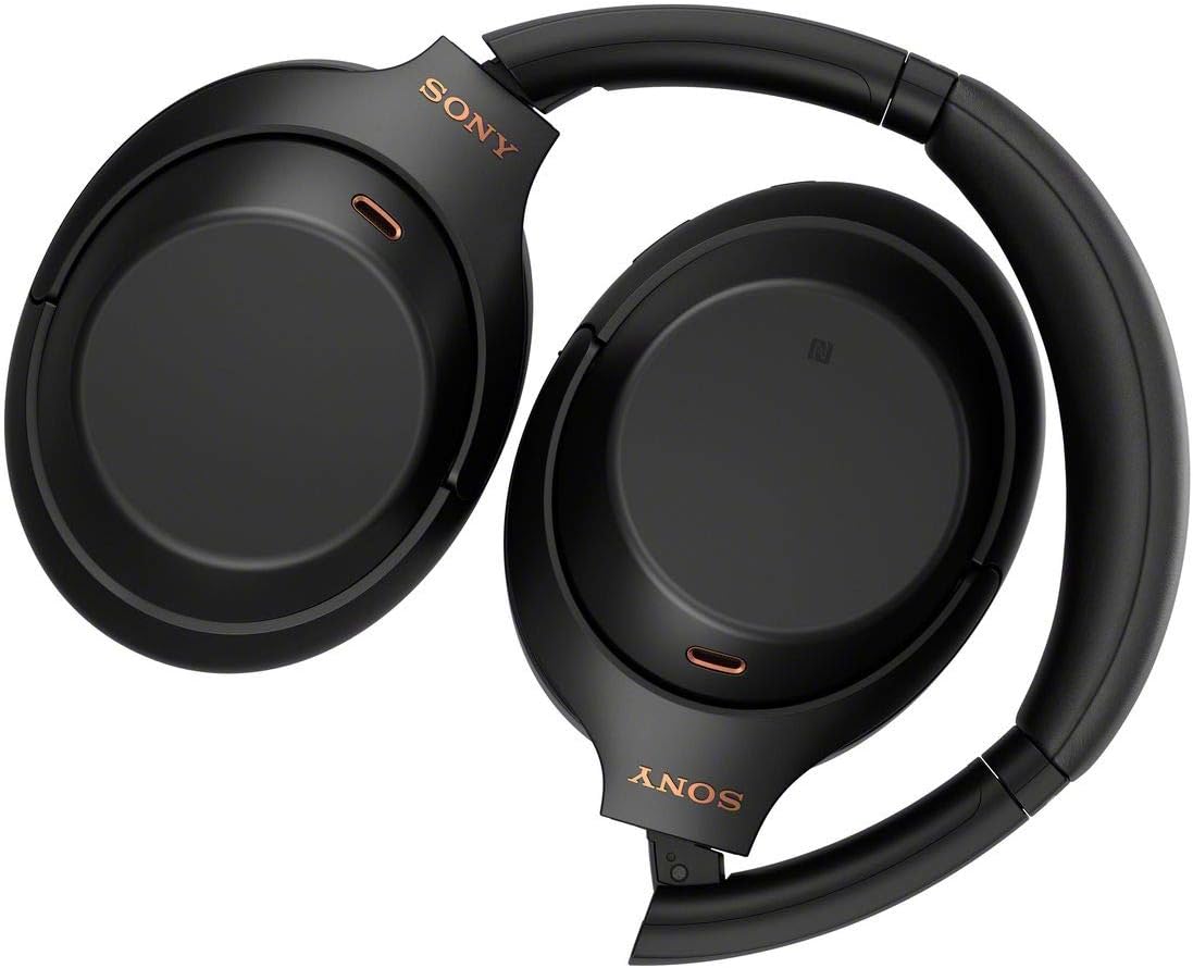 Sony WH1000XM4 Best Premium Wireless Noise Cancelling Headphones - Built-in mic for Calls - Compatible with Alexa - 30hr Battery - Includes Premium Carrying Case, in-Flight Adapter, Aux Cable - Black
