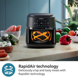 Philips Air Fryer 2000 Series NA229 4.2L – Healthy Frying with RapidAir Technology, 13 Cooking Programs, Touchscreen, Up to 90% Less Fat, Dishwasher Safe