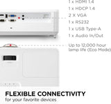 ViewSonic PS502W 4000 Lumens WXGA Short Throw Projector with HDMI and USB Type A Connectivity for Business and Education
