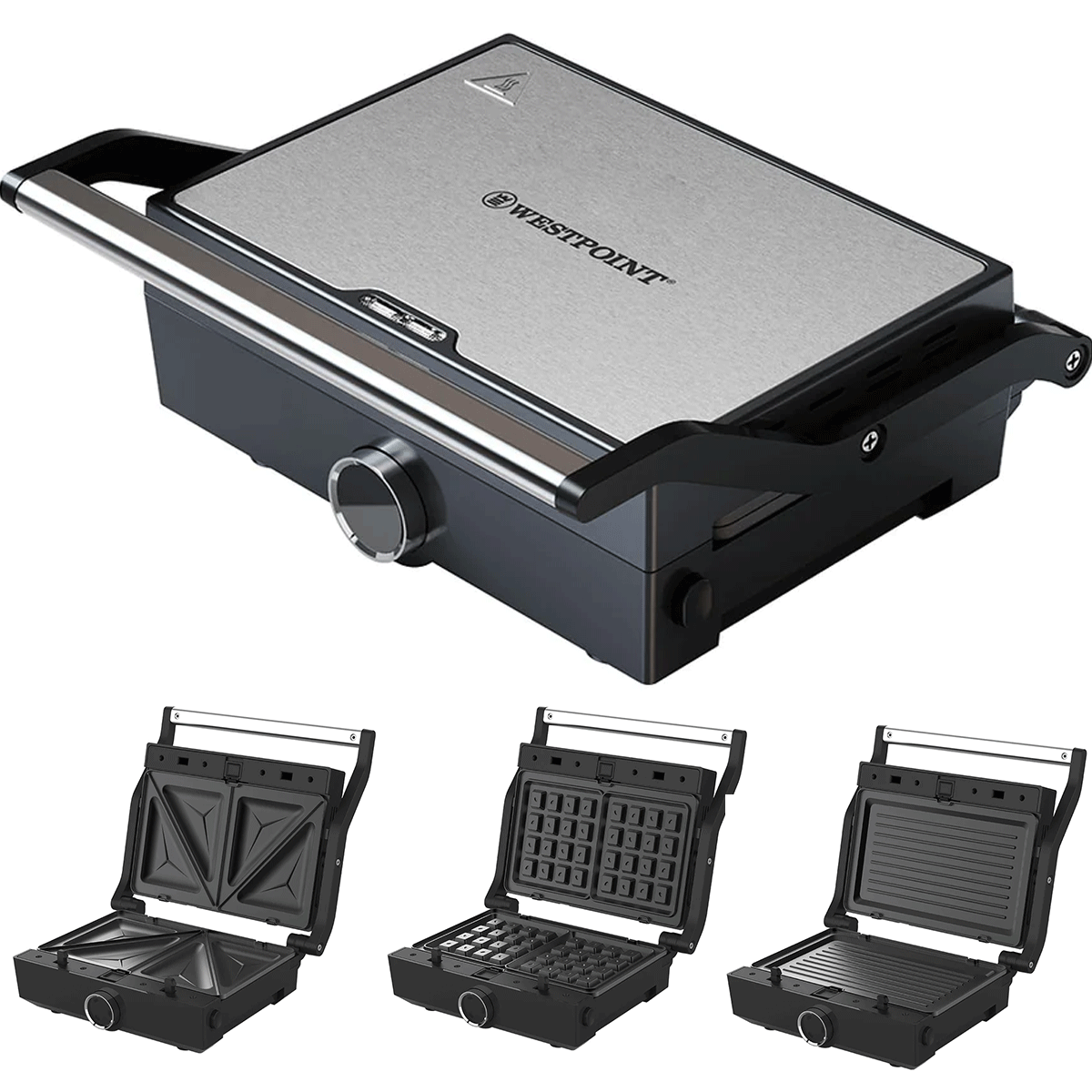 Westpoint Deluxe Sandwich Toaster 3 in 1 WF-6393