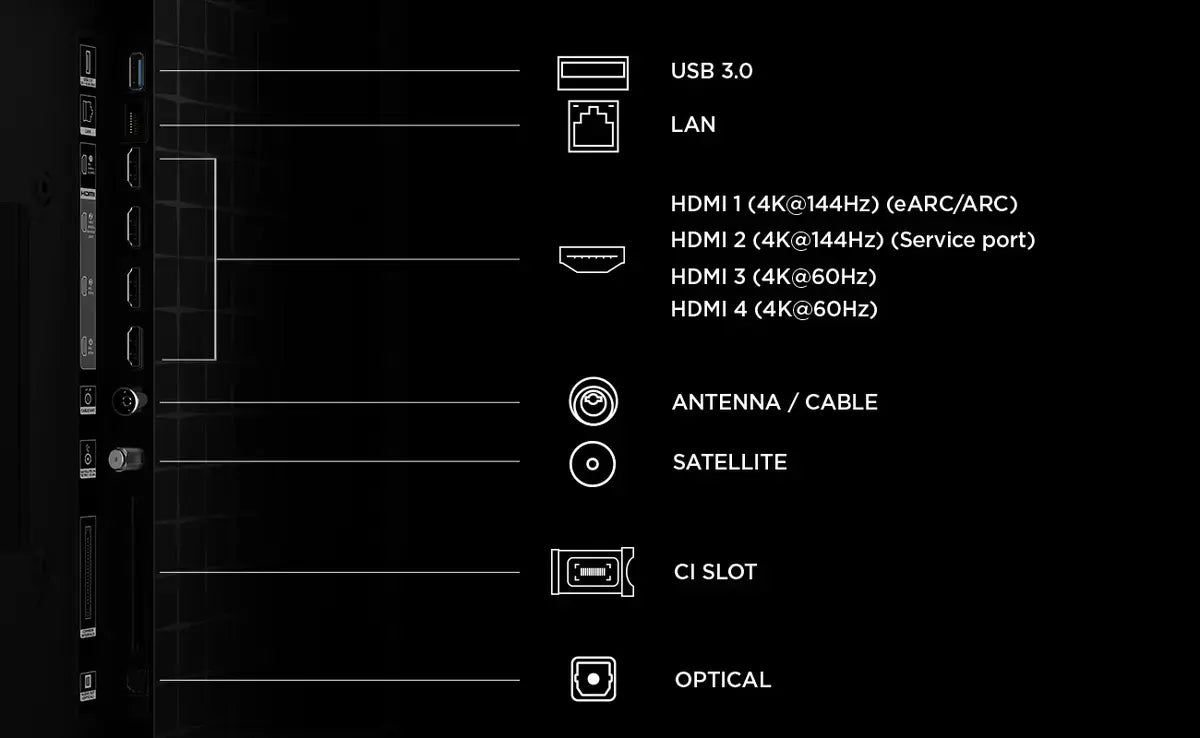 TCL NXTVISION 55 Inch QD Mini LED Smart TV 55A400 PRO Series C