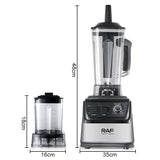 RAF 3 in 1 Electric Blender 6 Blades Strong Power Fast Start Easy to Clean - 2855