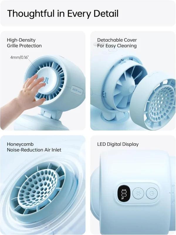 JisuLife Stroller Fan Life 4 Baby Clip Fan