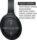 Sony WH-1000XM4 Wireless Premium Noise Canceling Overhead Headphones with Mic for Phone-Call and Alexa Voice Control, Midnight Blue WH1000XM4
