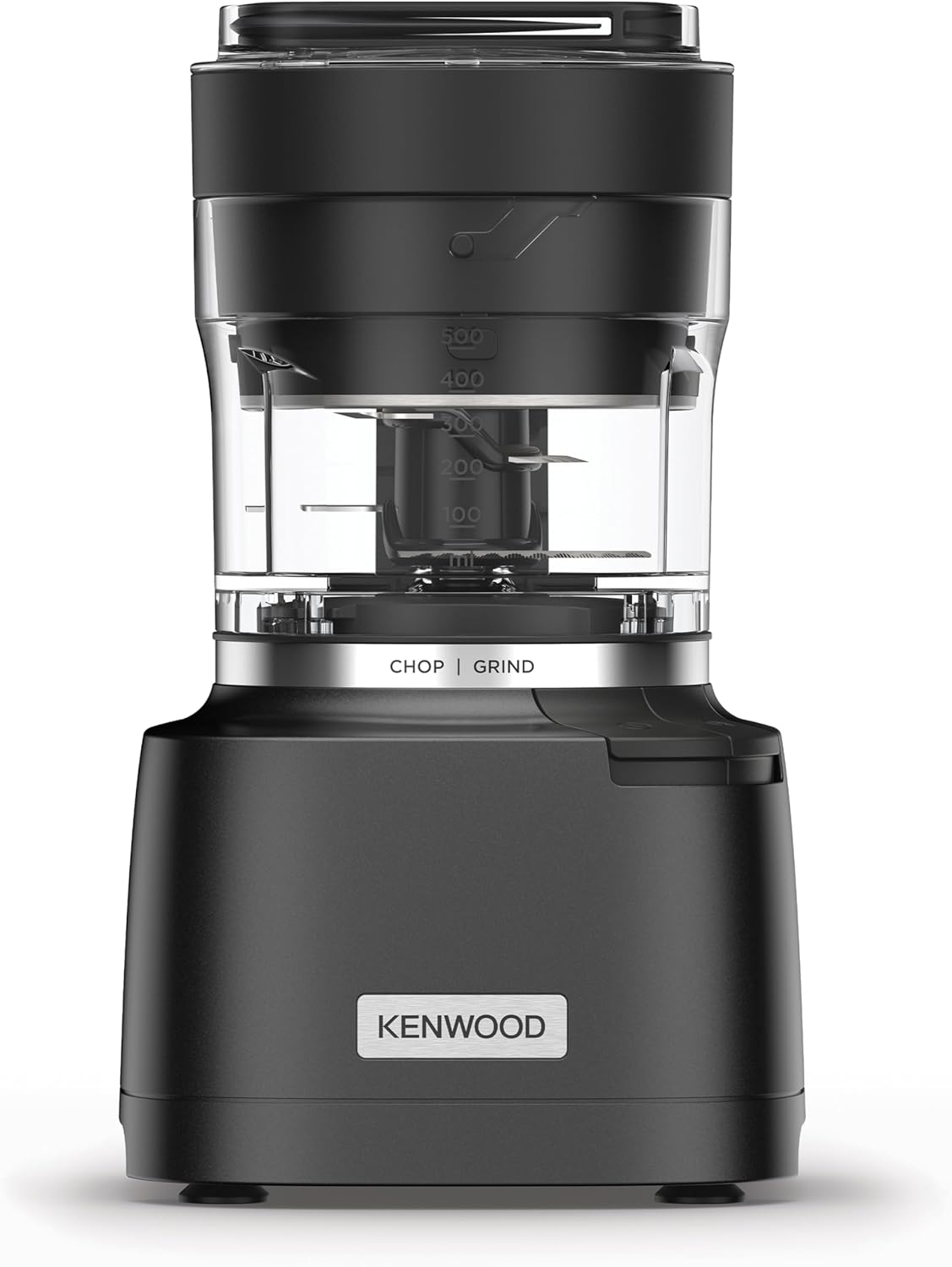 Kenwood Duo Prep CHP80.000BK, Food Chopper and Grinder 2-in-1 with Serrated Quadblades, High Speed Compact Grinder, Non Slip Base, Dishwasher Safe, 800W