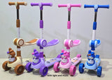 Kids Scooter with Seat, Light & Music