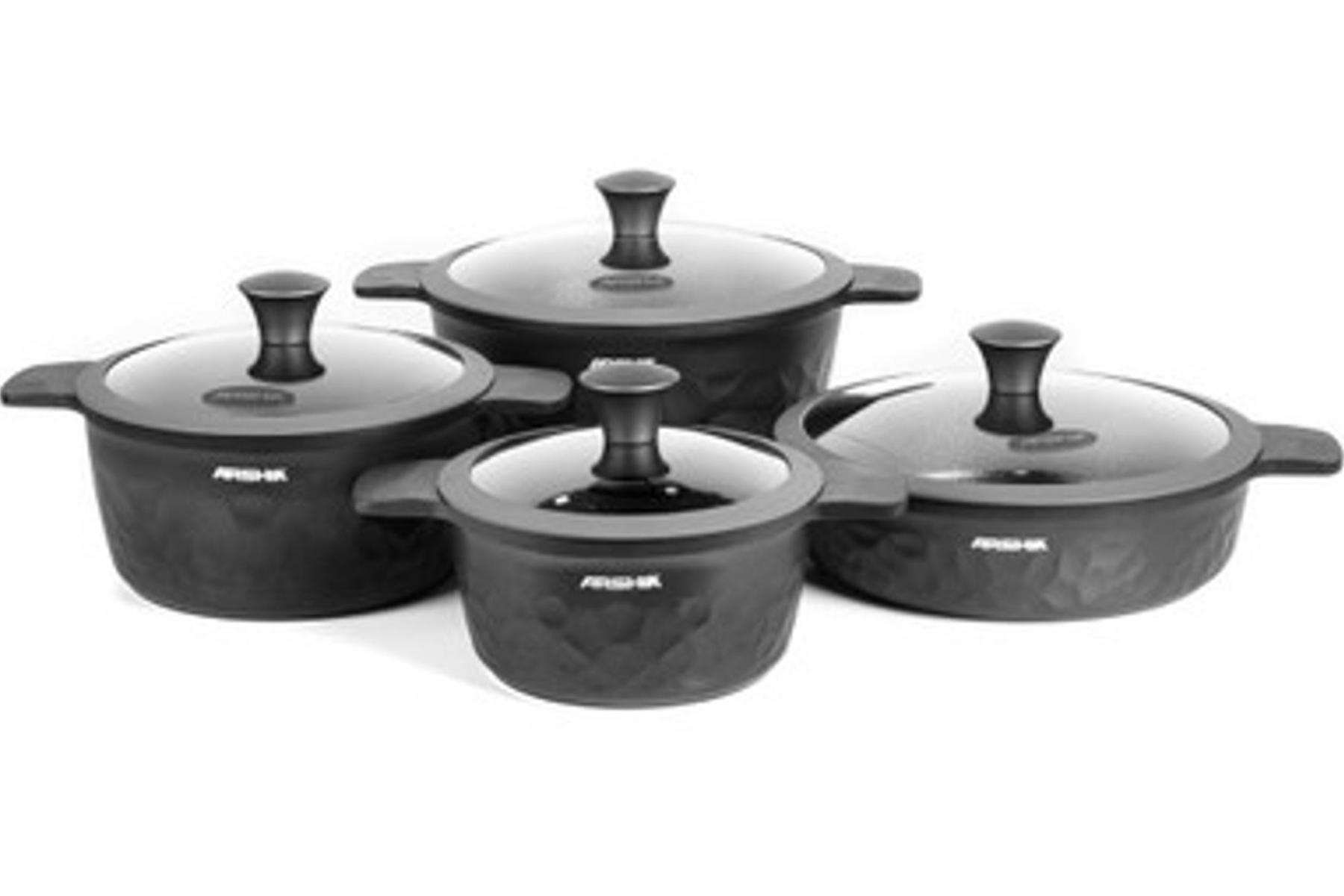 Arshia Die-Casted Cookware Set 8pcs Induction Plate