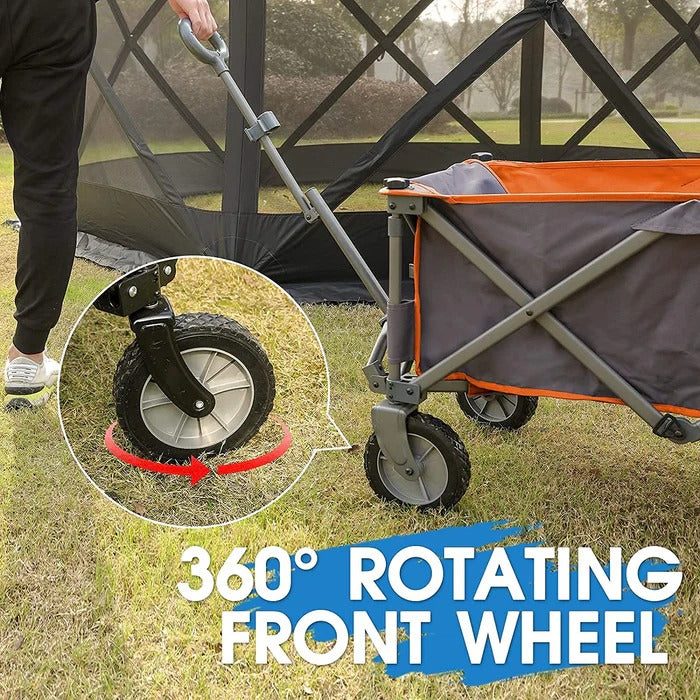 Portable Folding Wagon Cart - Ourdoor Camping Utility Cart