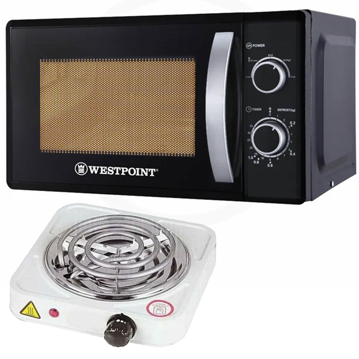 Westpoint Microwave Oven WF-823 - 20 Litres + Electric Stove/Hot Plate