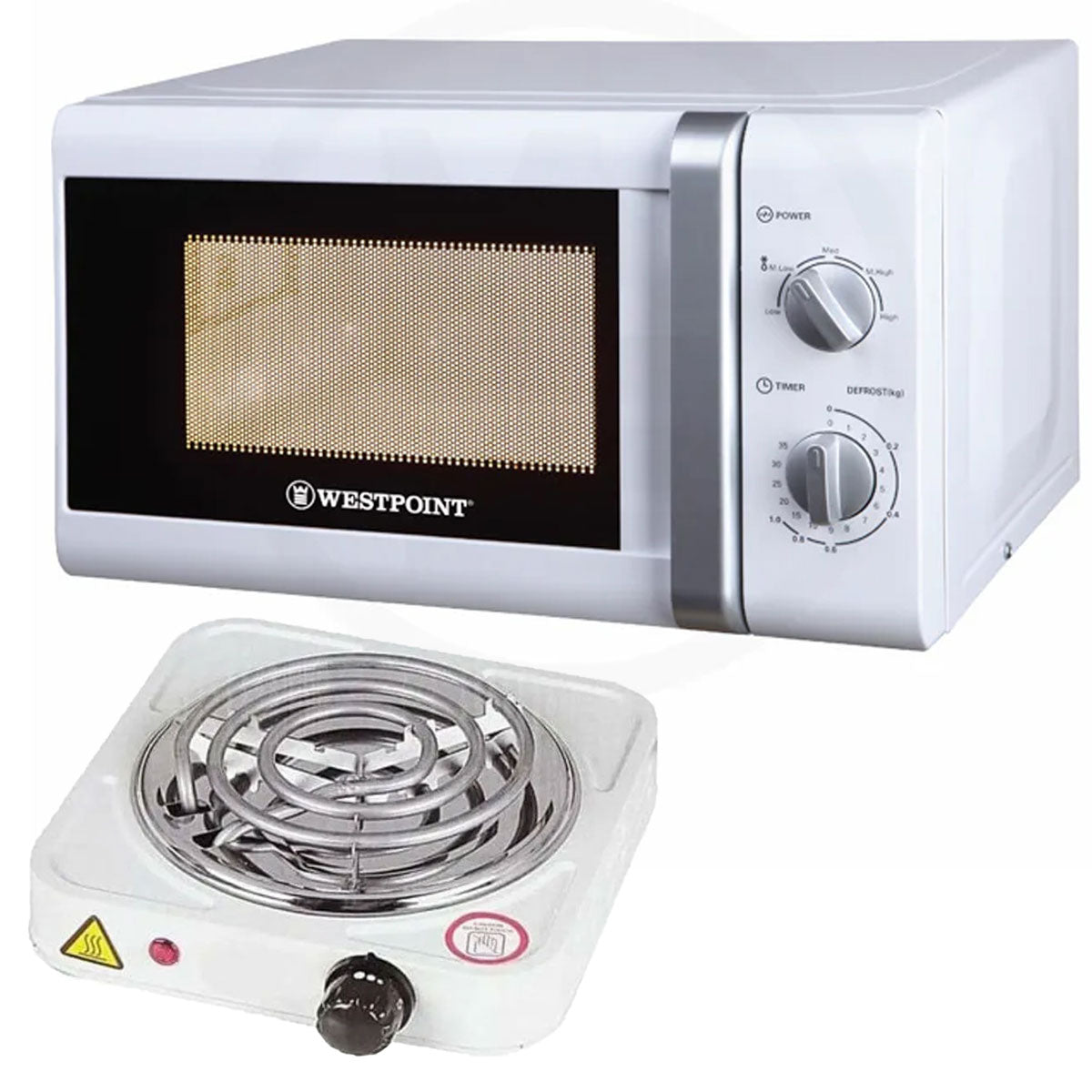 Westpoint Microwave Oven WF-824- 20 Litres + Electric Stove/Hot Plate