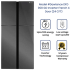 Dawlance DFD 900 GD INV BLACK HONEY-COMB Multi Door Refrigerator