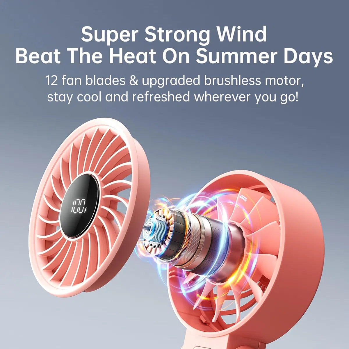 JisuLife Handheld Fan Life 7 Pink (3600mAh)