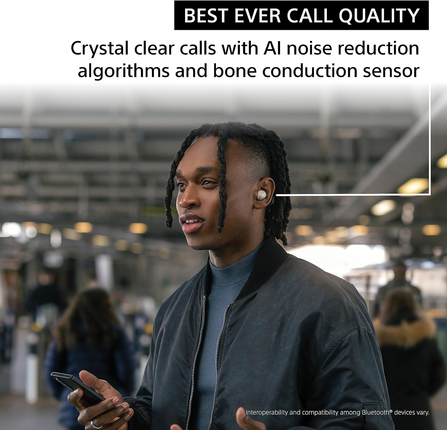 Sony WF-1000XM5 The Best Truly Wireless Noise Cancelling Earbuds, Made from Recycled Plastic Materials, Clear Bluetooth Signal, Adaptive Sound Control with AI, Xm5 Headphones, Silver