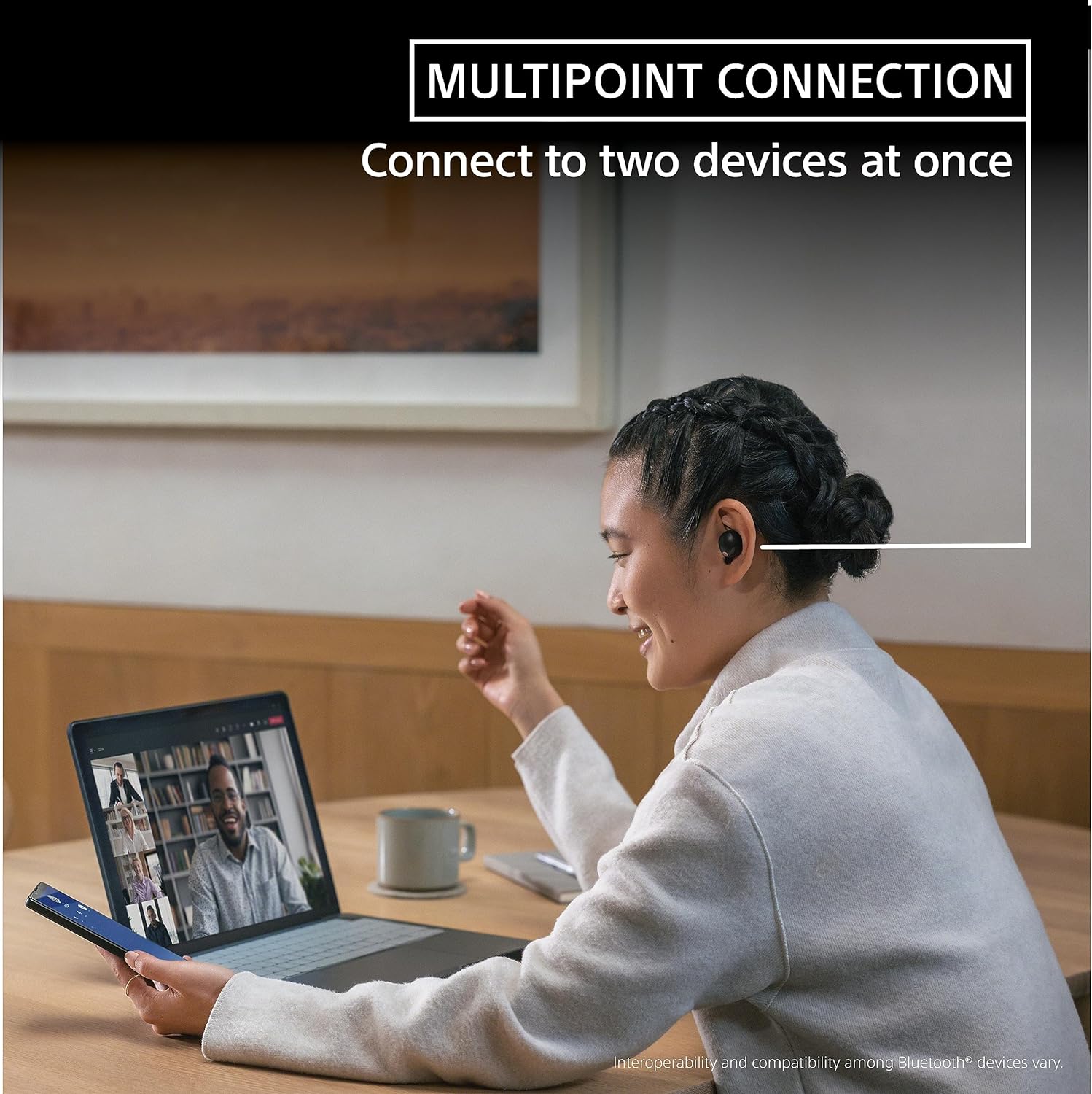 Sony WF-1000XM5 The Best Truly Wireless Noise Cancelling Earbuds, Made from Recycled Plastic Materials, Clear Bluetooth Signal, Adaptive Sound Control with AI, Xm5 Headphones, Silver