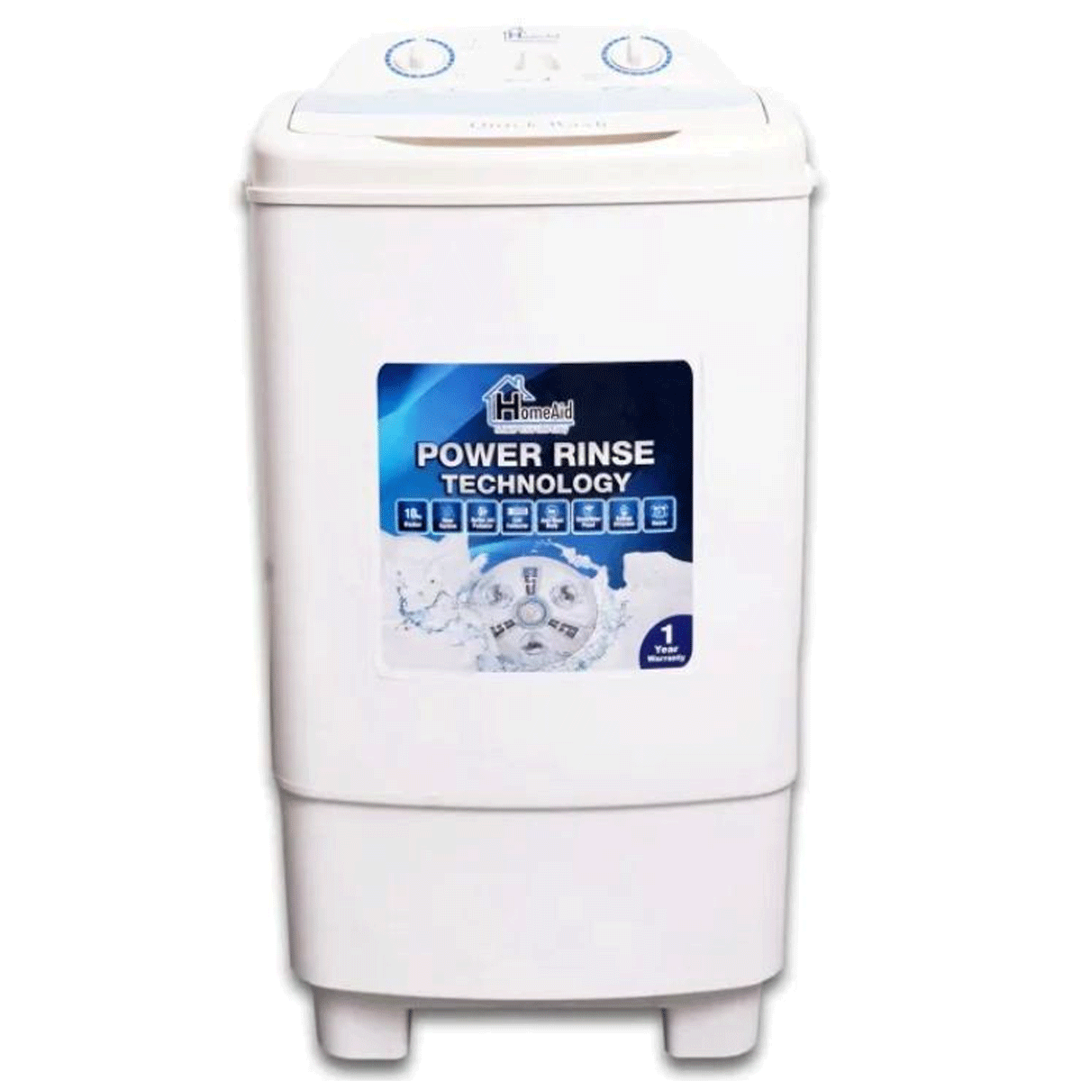 HomeAid 10Kg Single Tub Heavy Duty Motor Extra Big Tub Automatic Gear System HA-9991