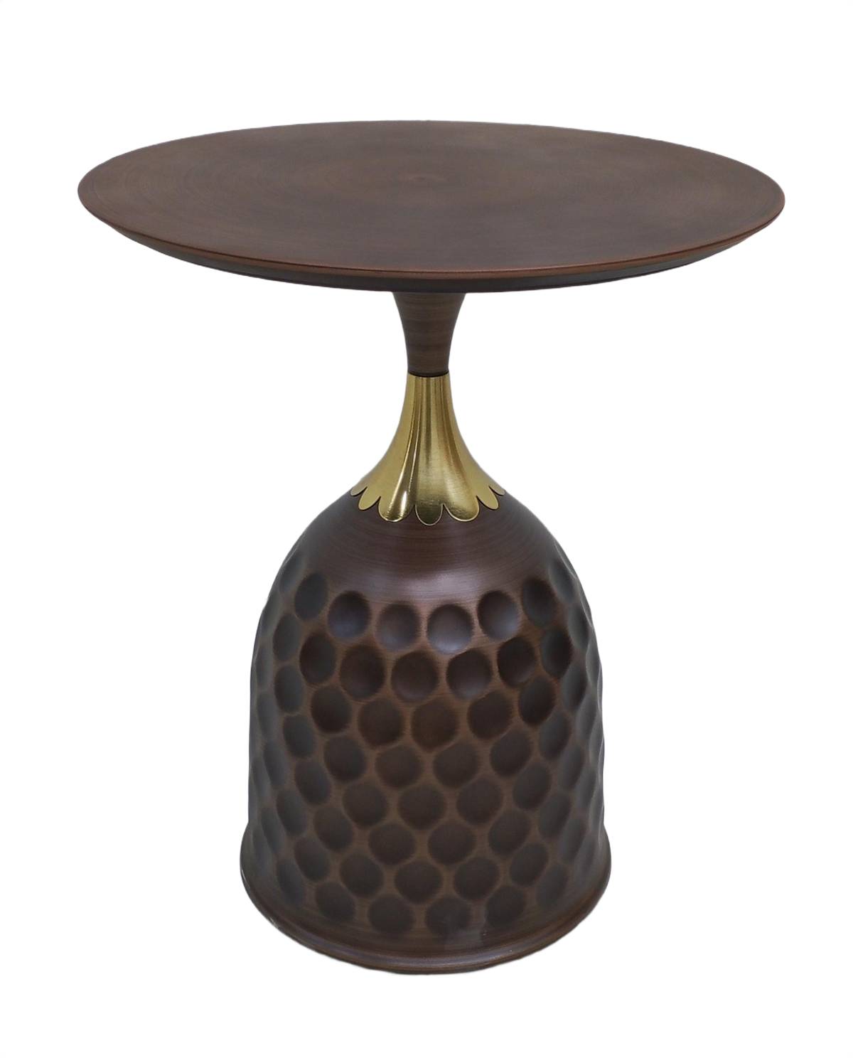 Walnut Side Table - 1037 Red Bronze (Available on Easy Installments)