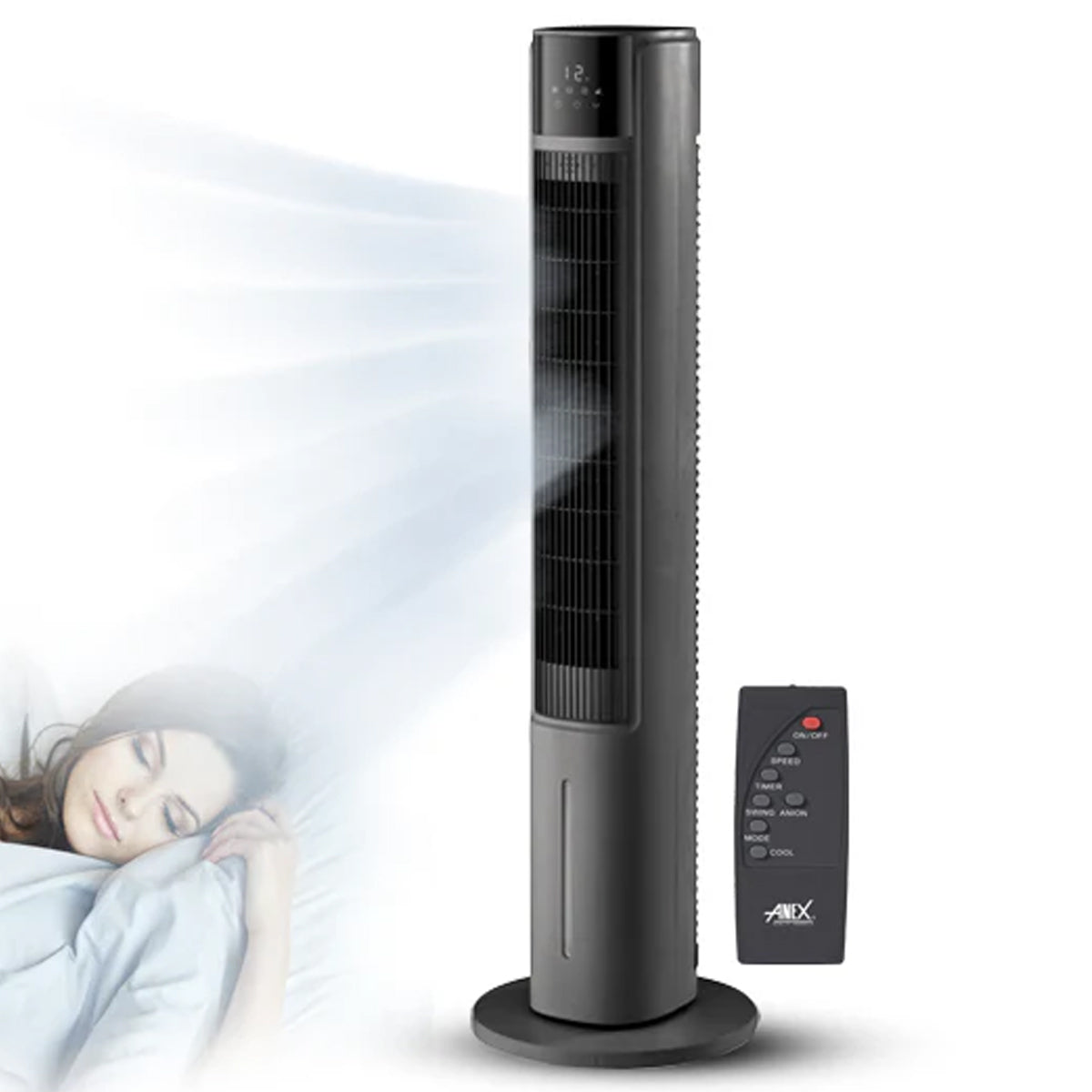 ANEX Deluxe Tower Fan Air Cooler AG-9087 New