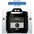 Anex Deluxe Electric Multi Pressure Cooker with Digital Panel AG-2186
