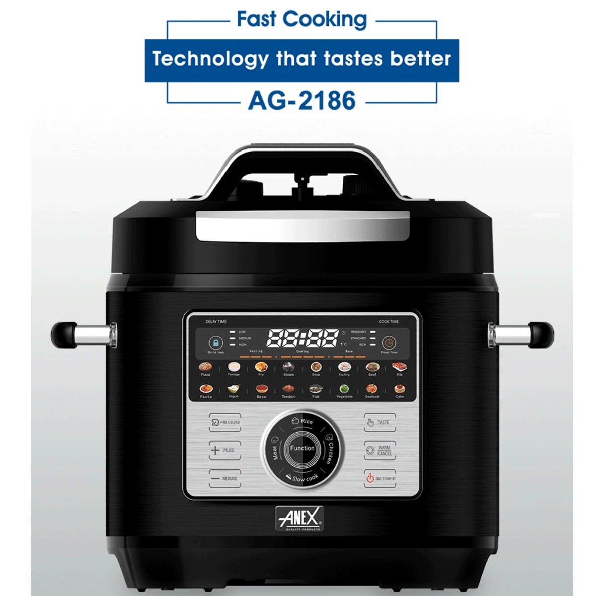 Anex Deluxe Electric Multi Pressure cooker with Digital Panel AG-2186