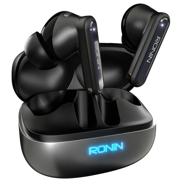 Ronin Vox Software Based Earbuds Hybrid ANC | 40 Hr Playtime - 7085 GREY