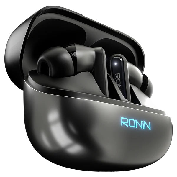 Ronin Vox Software Based Earbuds Hybrid ANC | 40 Hr Playtime - 7085 GREY