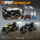 RC Spray Rock Crawler Jeep – 6 Wheels Rechargeable Remote Control Off-Road Truck item no 299B