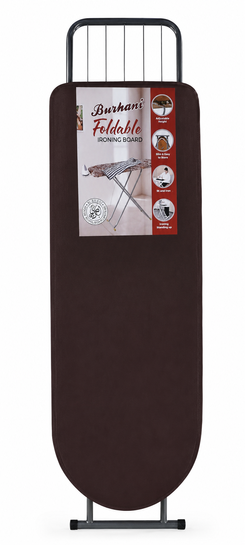 Burhani Foldable Ironing Board Stand | Adjustable Height Iron Stand