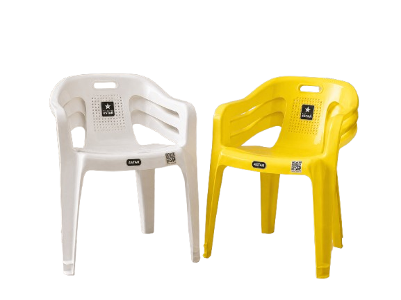 Premium Plastic Arm Chair with Comfortable Backrest