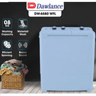 Dawlance DW-6580 WFL Twin Tub Washing Machine 8KG Capacity Energy Efficient and Deep Waterfall Wash