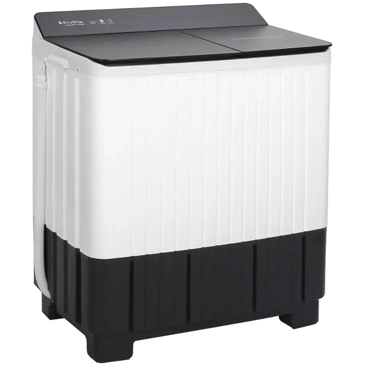EcoStar Twin Tub - Glass Lid (Opaque) Washing Machine EW-T1004MG - 10KG Capacity