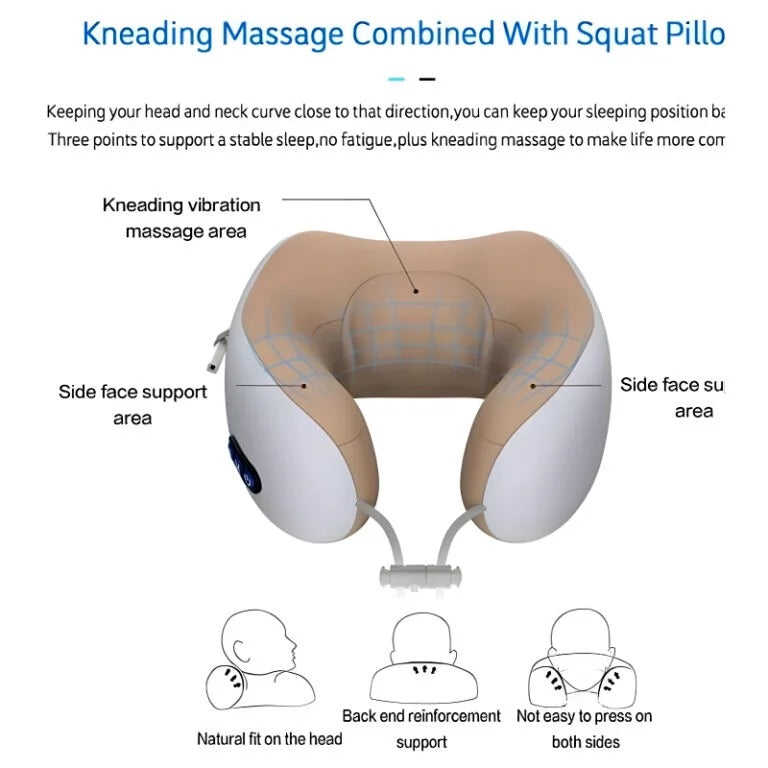 Electric U-Shaped Massage Pillow