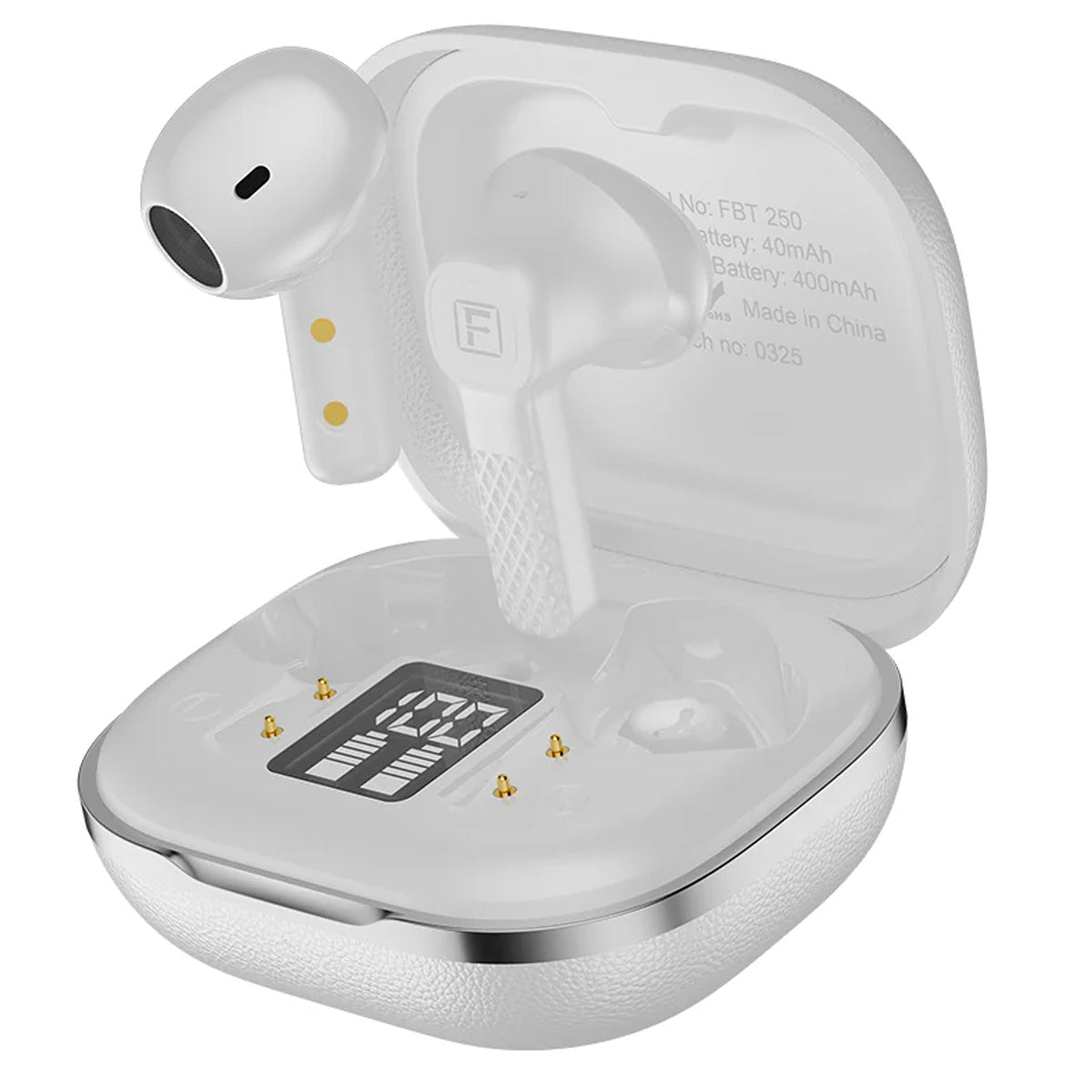 Faster Tronix Earbuds - Polar White