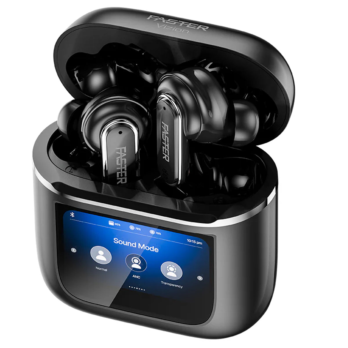 Faster Vizion Earbuds - Shadow Black