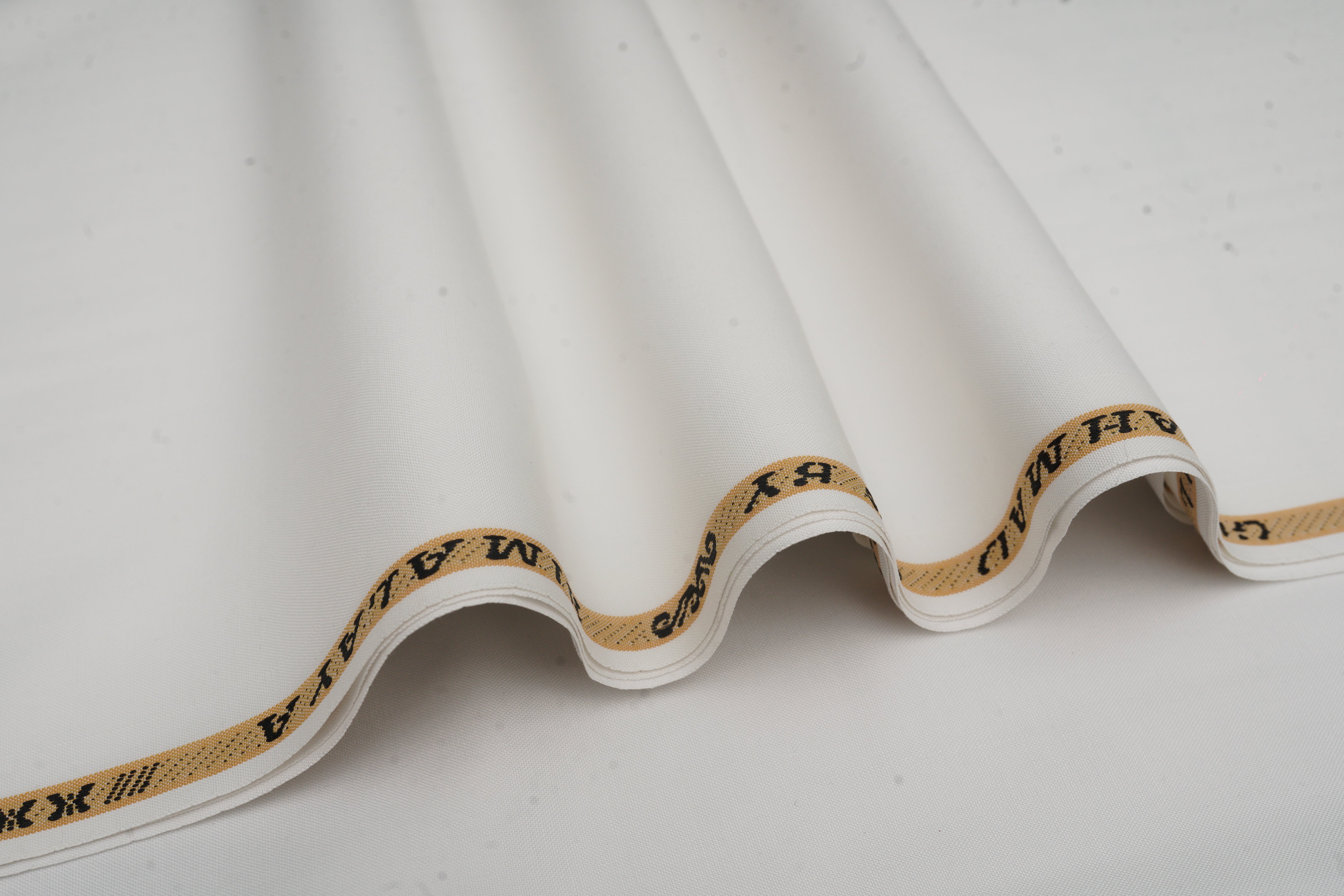 Surmawala Gents Unstitched Wash & Wear Suit - White