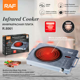 RAF R.8061 Wholesale Single Infrared Electric Cooker Metal Cook Top for Kitchen Hotel Use Featuring Fry Capability