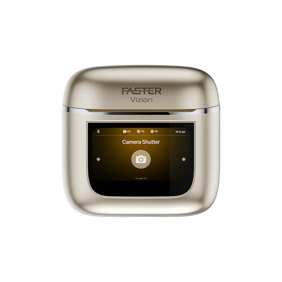Faster Vizion Earbuds - Metallic Gold