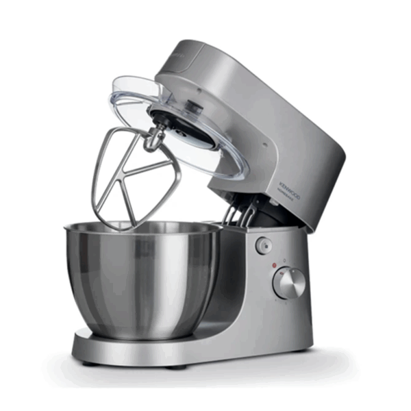 KENWOOD Stand Mixer Kitchen Machine HOMEBAKE 1400W with 5.0L Stainless Steel Bowl, K-Beater, Whisk, Dough Hook, KHH01.000SI Silver