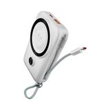 Login L-711 Magcore | 10000mAh 22.5W | 15W Magsafe | Attached PD Cable - White