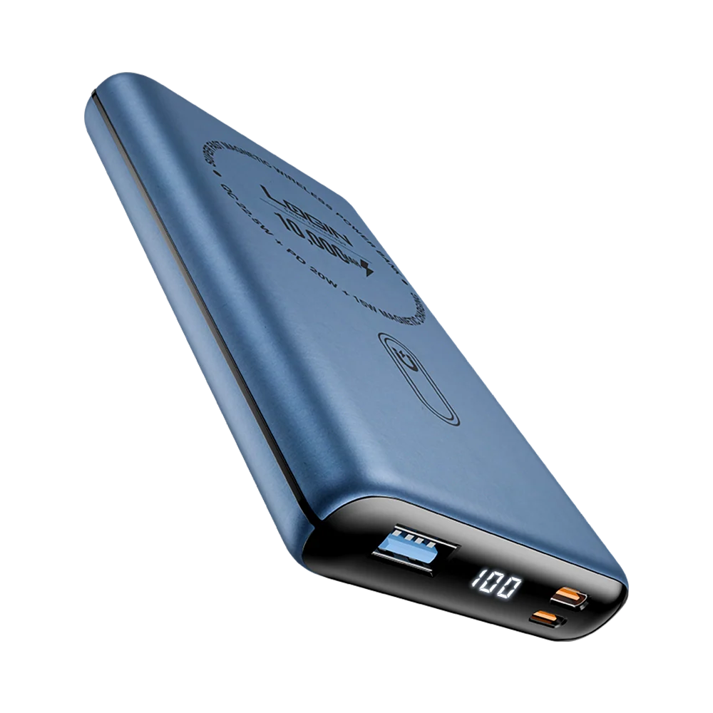 Login L-712 Magna | 10000mAh 22.5W | 15W Magsafe | Digital Display - Darkblue