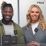 Morui Mic - 4-in-1 (GM-X8) Wireless Microphone With Two Mic 4 In 1 (Compatible Both I Phone, V8 & Type C)