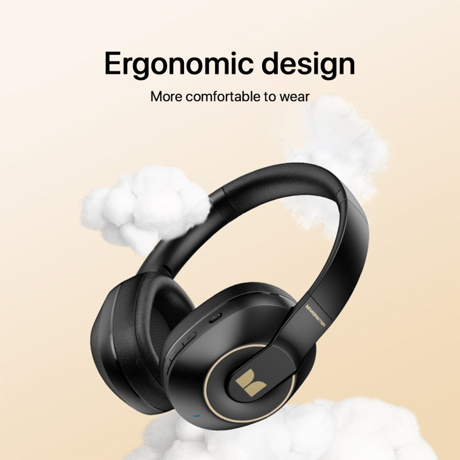 MONSTER STORM XKH01 Wireless Bluetooth Headphone – Black